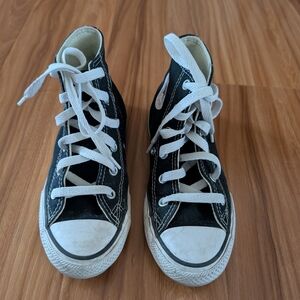 Kids High-Top Black Sneakers